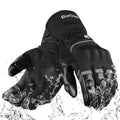 2KP CE Gants de Moto Hiver, Gants de Moto Imperméables pour Hommes et Femmes, Protection Legère et Chaude, Gants de Motard à Écran Tactile Avec Protection Rigide Des Articulations pour VTT, BMX