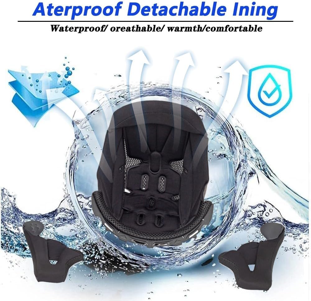 Bluetooth Casques Modulables Moto ECE Homologué, Casque Moto Rabattable Casque IntéGraux Double VisièRe Microphone Double Haut-Parleur pour Hommes Femmes Adultes S-XL (21.6-24.4in)